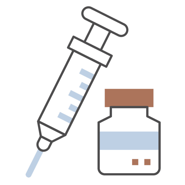 Syringe and vaccine